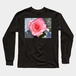 Pink Promise Rose For Breast Cancer Awareness Long Sleeve T-Shirt